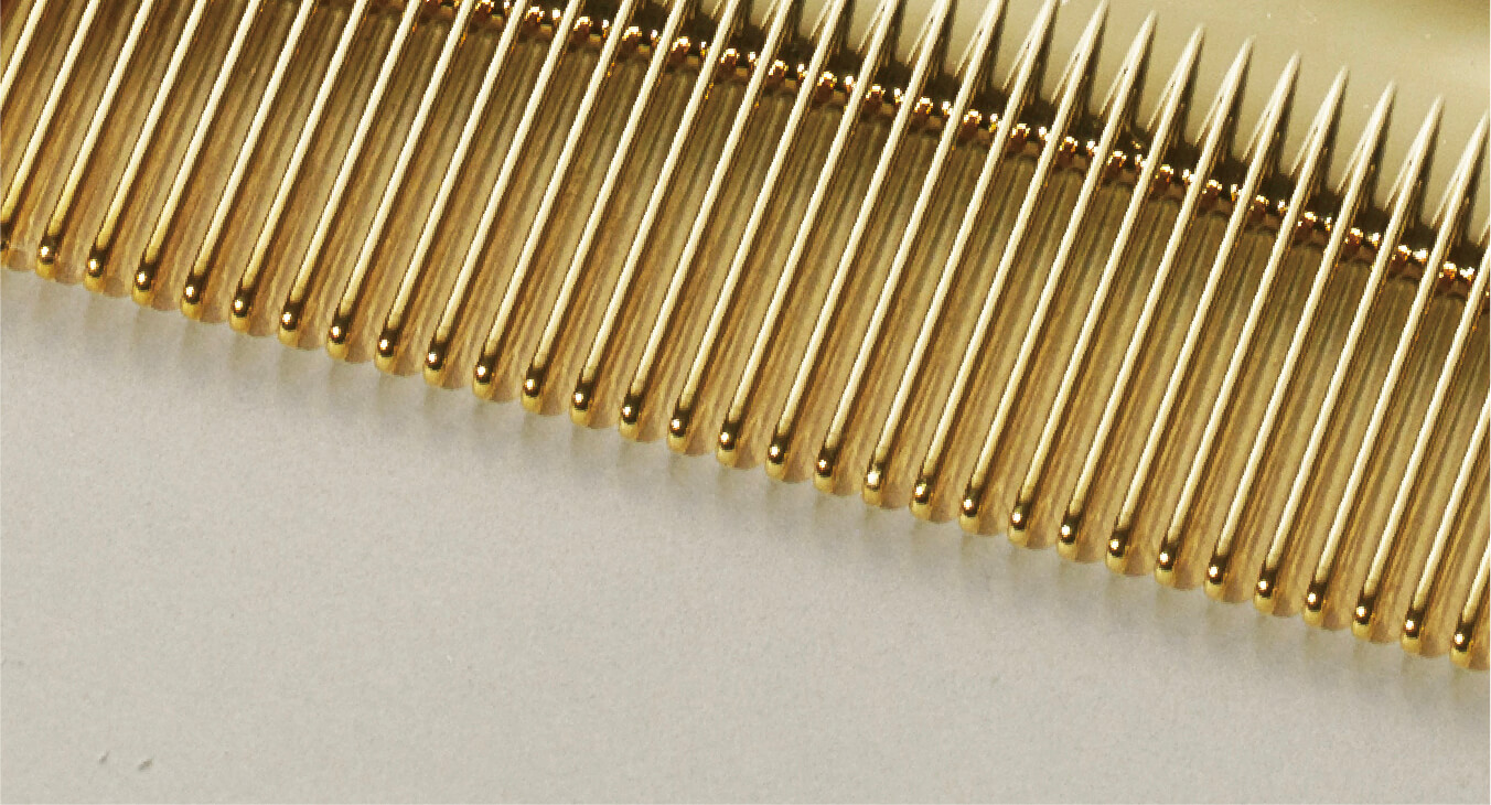 地肌にも優しい丸い先端